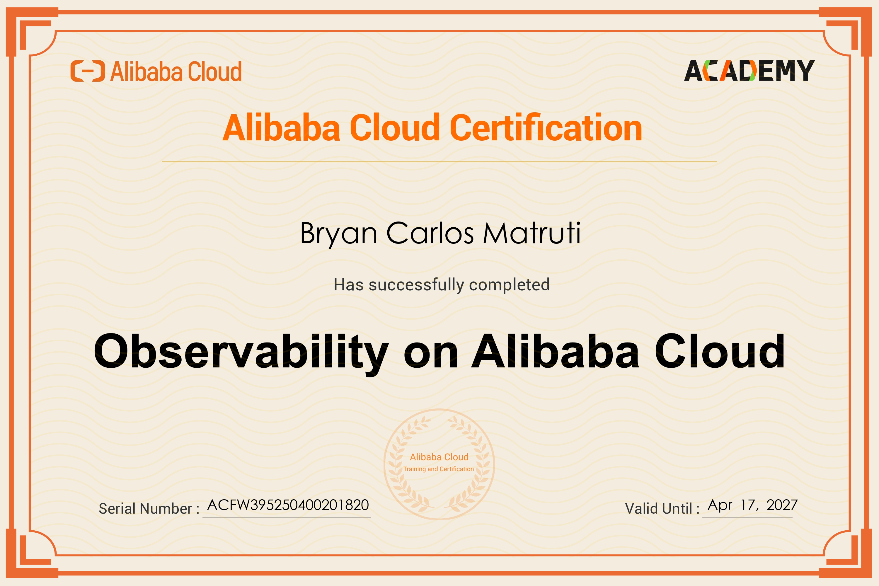 Certificate 07
