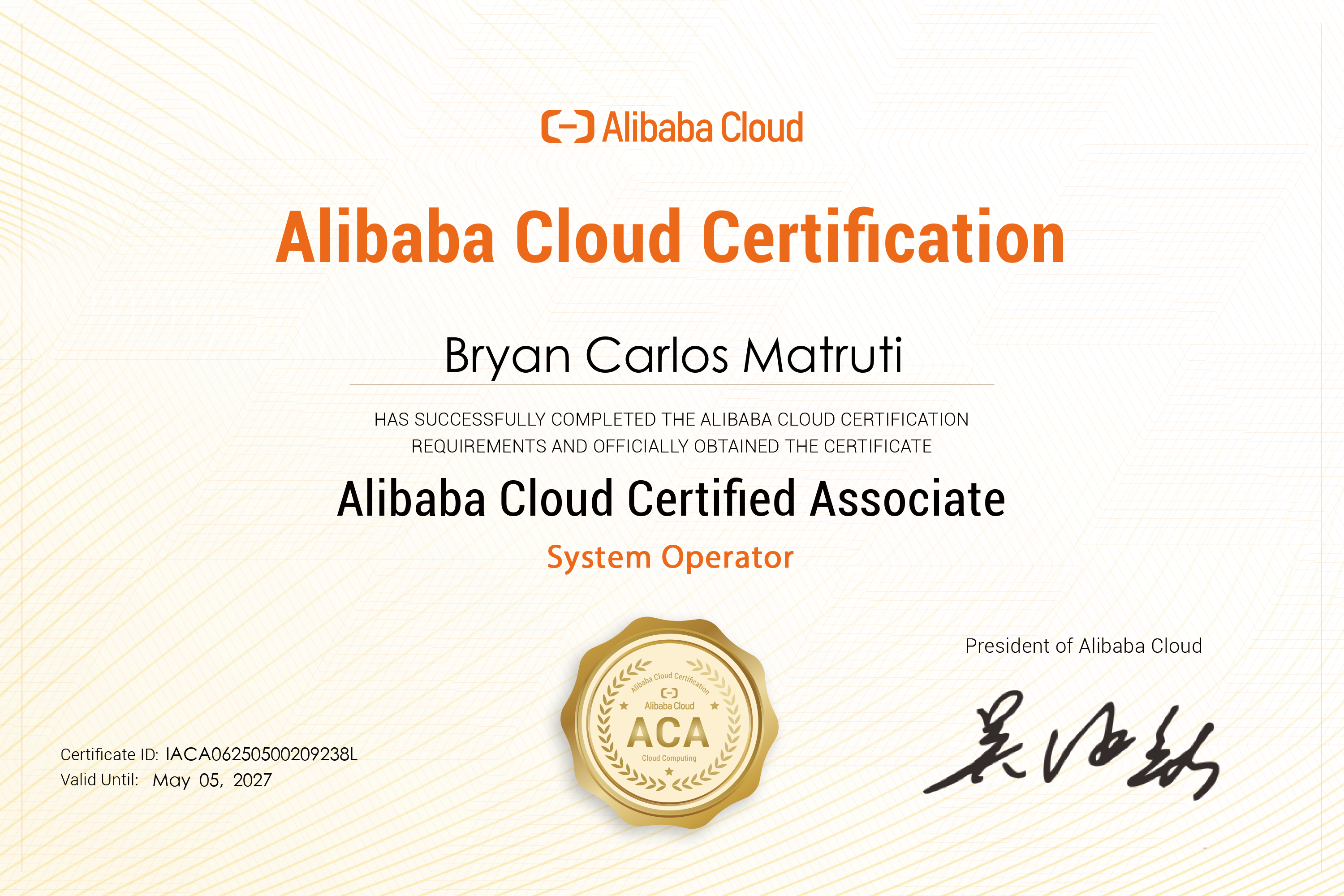 Certificate 09